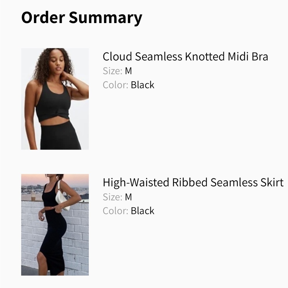 NEW! Fabletics skirt & top